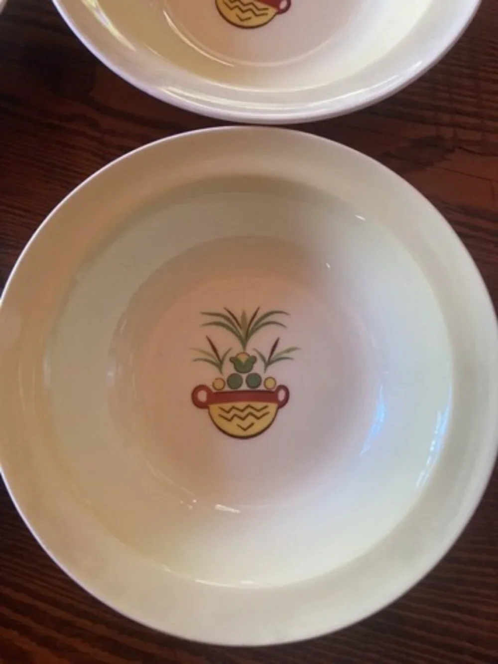 Set Of 6 Bowls Taylor Smith Taylor Swiss Provincial 6” Yellow Antique 1952